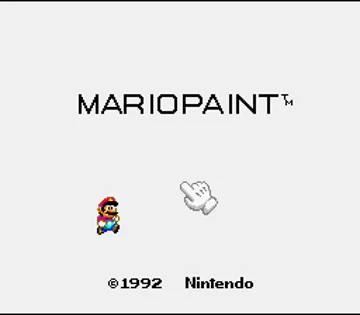 Mario Paint (Japan, USA) (Beta) screen shot title